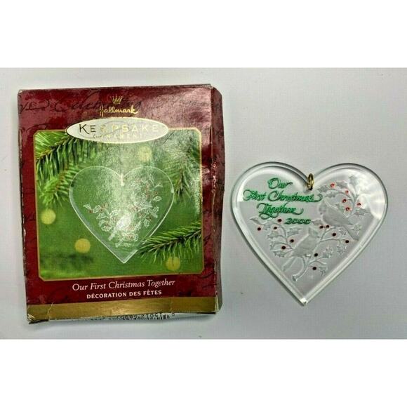 2000 Hallmark Our First Christmas Together Ornament U21 - Picture 1 of 5